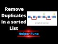 Remove duplicates from sorted list | Coding Interview Problem | Leetcode