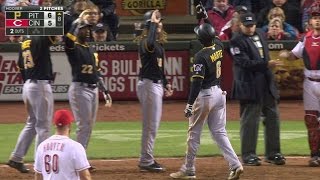 PIT@CIN: Marte clears the bases with a grand slam