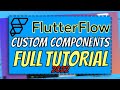 FlutterFlow: Custom Components (FULL TUTORIAL) | FlutterFlow Tutorial for Beginners 2022