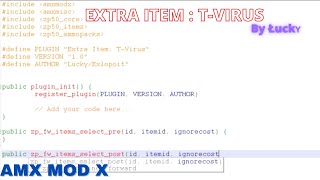 T-Virus Extra Item Creating | #01 | Amx Mod X