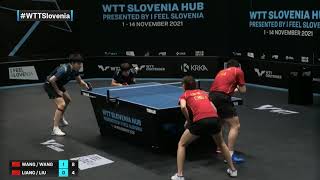 Wang Chuqin/Wang Yidi vs Liang Jingkun/Liu Weishan | WTT Contender Laško 2021 | XD | Final