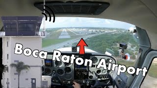 Student Pilot Solo Traffic Pattern Laps at Boca Raton Airport