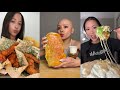 Tiktok mukbang compilation pt 2 | Chipotle bowl, burrito, wingstop and more