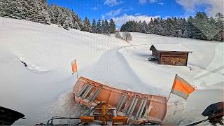 ❄️EXTREME snow clearance in the Alps❄️Deep snow plowing in Tyrol #asmr#asmr #alps