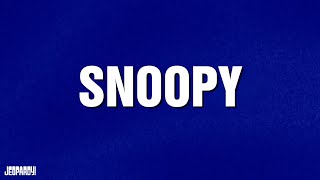 Snoopy | Category | JEOPARDY!