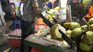 Coconut Crush Master | Amazing skills | Indian Street Food