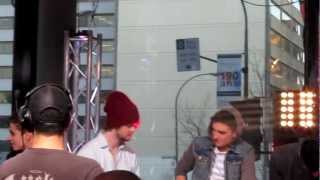 The Wanted at MusiquePlus in Montreal (November 26, 2012)