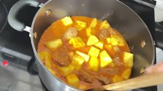 Thai Pineapple Curry with Mix Veggies Stir Fry and Blackberry Rice