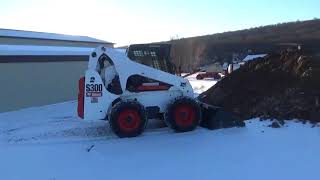 2007 Bobcat S300 K Rubber Tire Skid Steer Loader Cab Heat Air 2 Speed Kubota !