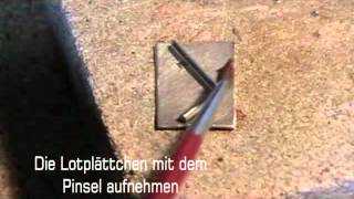 Goldschmieden lernen - 03 Löten von Edelmetall