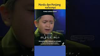 Putra Ustadz Azraie, Membaca Surat Adh Dhuha 1-5 dengan sangat merdu, fasih dan panjang nafasnya