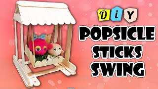 How to make popsicle sticks swing | ice cream stick jhula | art and craft idea | DIY dazzle