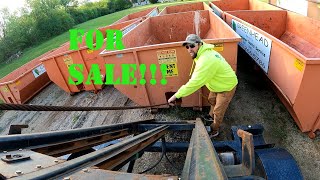 I AM SELLING! DRIVING ROLL OFF DUMPSTERS (DAY IN THE LIFE)