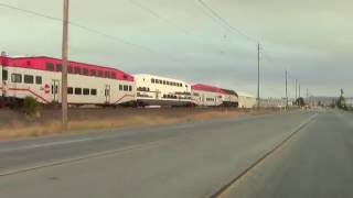 HD: Racing a Caltrain Baby Bullet Set To Gilroy