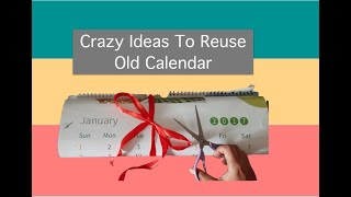#BestOutOfWaste #CraftsFromCalendar 8 DIY ideas to use old Calendar |Old Calendar Crafts