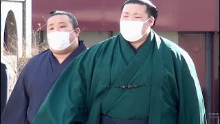 大相撲初場所　国技館南門まえ　2022.1.15