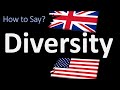 How to Pronounce Diversity? (2 WAYS!) UK/British Vs US/American English Pronunciation