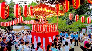 4K [Sendaya Bon Odori Festival] Shibuya Hatomori Hachiman Shrine 2023 Tokyo Japan