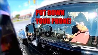 DISTRACTED DRIVERS #1 Crashing while using a Phone || Dash Cam Compilation