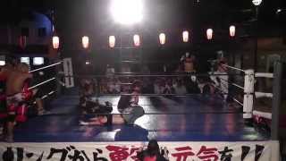 2013/10/4【3】第38回中洲まつり 1日目 セミファイナル =九州産業大学プロレス研究部=