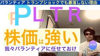 PLTRパランティア「株価は強い」【全力】買われている,トランプ半導体ショック暴落でも急落しない