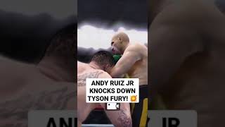 Andy Ruiz Jr Knocks Down Tyson Fury! 💥 #Shorts | Fight Night Champion Simulation