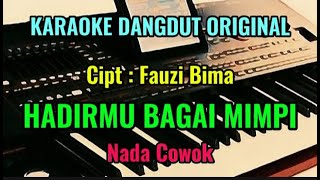 HADIRMU BAGAI MIMPI - Fauzi Bima - Karaoke Dangdut Original // Nada Cowok