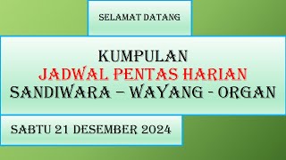 Jadwal Sandiwara -  Sabtu 21 Desember 2024 - Kumpulan Jadwal Sandiwara hari ini - LIVE KJPS