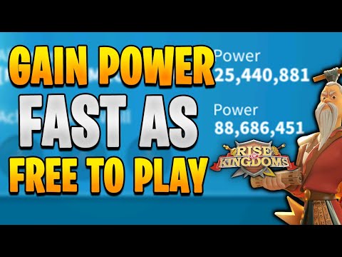 8 Tips to Gain Power Fast for free to play (F2P) in rok Rise of Kingdoms