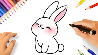 COMMENT DESSINER UN LAPIN MIGNON FACILE