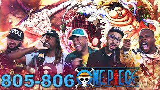 LUFFY VS CRACKER FINALE! One Piece Eps 805/806 REACTION