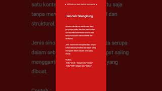 YH Bahasa dan Sastra Indonesia || Sinonim Silengkung