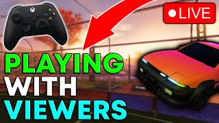 Trying to play rocket league on controller 🎮😭 private matches with viewers live - Road to 3,300 subs