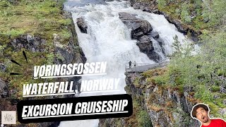 Excursion Cruiseship, Vøringfossen Waterfall from Eidfjord, Norway