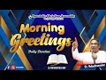 MORNING GREETINGS | 11th NOVEMBER 2024 | Pr Balasubramonian - ACA PNM