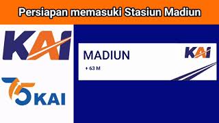Announcer tiba di Stasiun Madiun Lagu Pecel Madiun Indonesia Railways Announcements