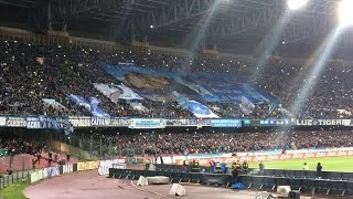 Napoli fans in full voice for the team lineup v Juventus