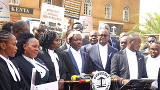 LSK and Kalonzo Musyoka protest in support of the Judiciary