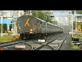 rare kzj wdg3a breaks morning silence with vasco da gama special train indian railways