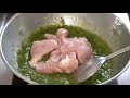 గ్రీన్ చికెన్ ll green chicken ll green chicken masala recipe in telugu