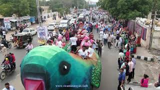 Shobha yatra Of Celebrating 200 Years Vachanamrut In Bhuj Mandir