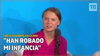 Emotivo discurso de Greta Thunberg en la ONU