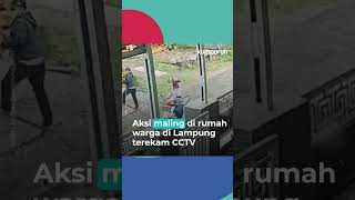 Komplotan Pencurian Kendaraan Bermotor di Bandar Lampung Terekam CCTV #kumparan