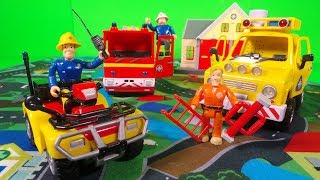 Feuerwehrmann / Fireman Sam Mountain Rescue Play mat + Jupiter fire engine - Spielmatte