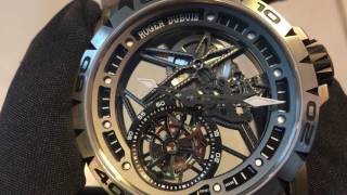 羅杰杜彼Excalibur Spider Skeleton Flying Tourbillon鏤空飛行陀飛輪腕錶