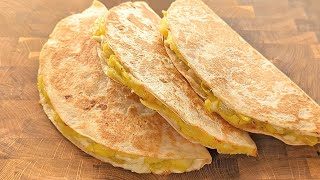 Incredibly delicious POTATO CHEESE TORTILLA. If you have tortilla and potatoes, make this recipe!