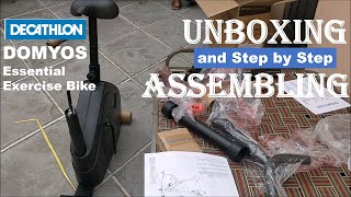 UNBOXING Domyos essential Exercise Bike step by step ASSEMBLE| Domyos exercise bike VM130| DECATHLON