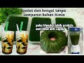 Cara membuat cincau hijau supaya keras ( beda daun beda cara membuatnya )