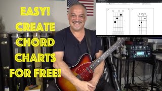 Easy! Create Chord Charts for free with ChordPic! Cool app for Computer, Tablet and Smart Phones!