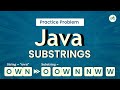 Java Substring | School Practice Problem | GeeksforGeeks School